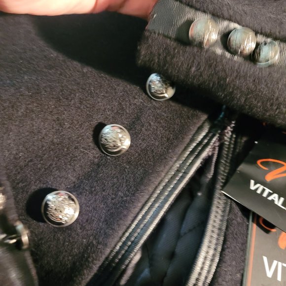 VITALI**Wool Coat Mens Size S New With Tags - Picture 9 of 14